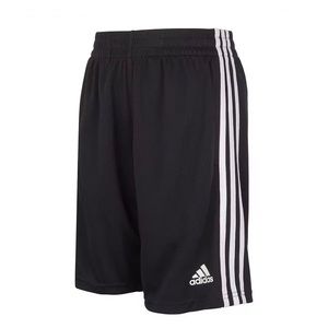 ADIDAS Boys Shorts- Black with white stripes- Size Large (14/16)
